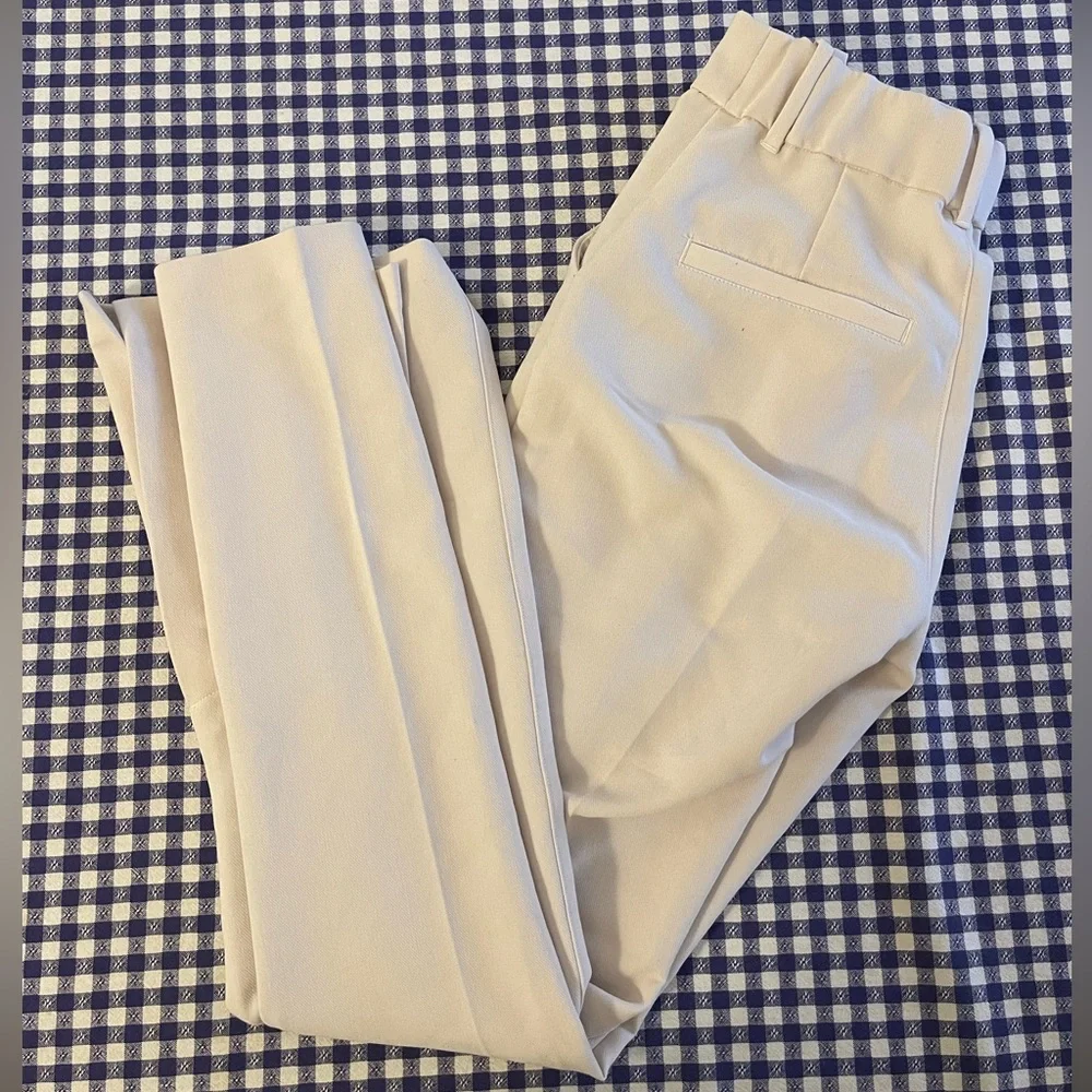 Abercrombie and Fitch Tailored Flare Pant (Light Taupe) - Picture 2 of 4